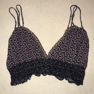 Urban Outfitters Navy Blue Bralette Size L
